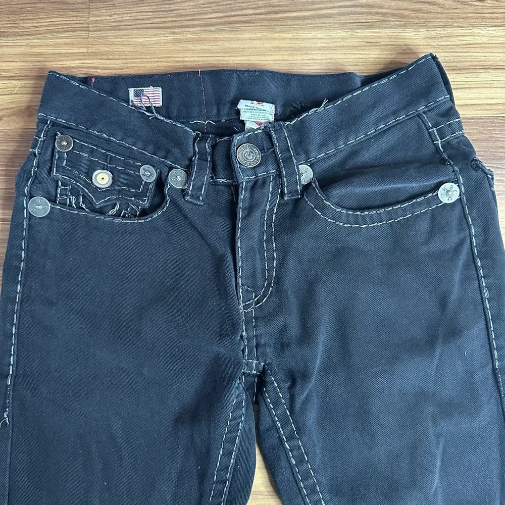 Vintage Y2K True Religion Ricky Super T Jeans Mens 32x32 Black Made in USA